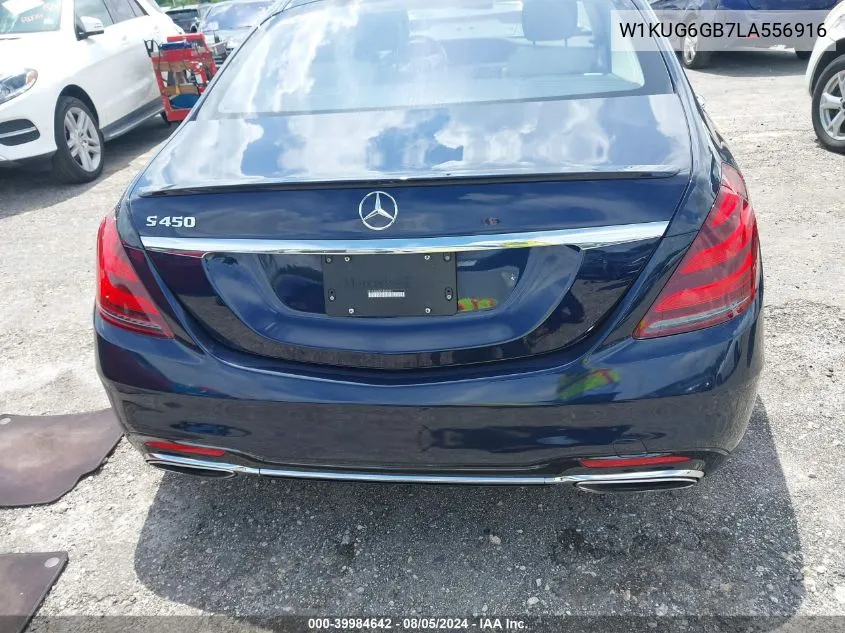 2020 Mercedes-Benz S 450 VIN: W1KUG6GB7LA556916 Lot: 39984642