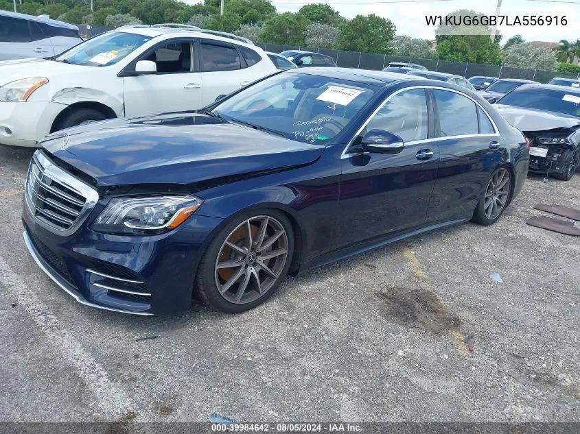 2020 Mercedes-Benz S 450 VIN: W1KUG6GB7LA556916 Lot: 39984642