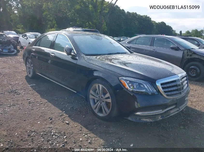 2020 Mercedes-Benz S 450 4Matic VIN: WDDUG6EB1LA515099 Lot: 40224091