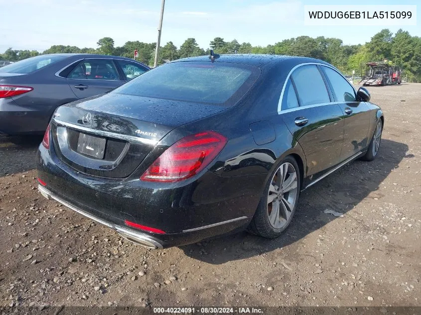 2020 Mercedes-Benz S 450 4Matic VIN: WDDUG6EB1LA515099 Lot: 40224091