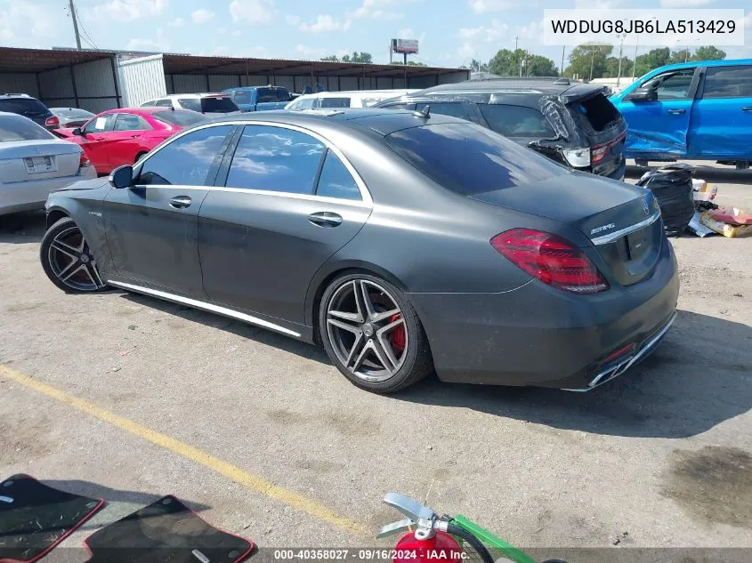 2020 Mercedes-Benz Amg S 63 4Matic VIN: WDDUG8JB6LA513429 Lot: 40358027