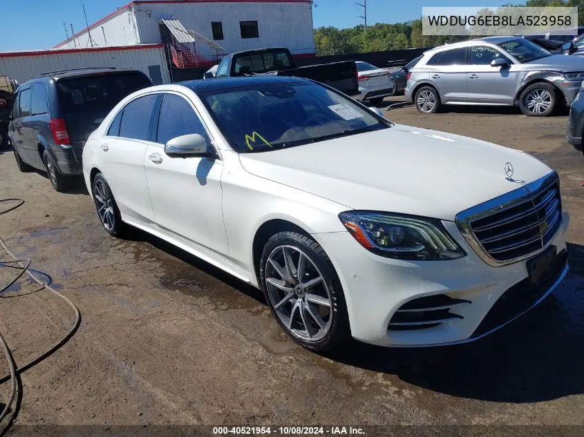 2020 Mercedes-Benz S 450 4Matic VIN: WDDUG6EB8LA523958 Lot: 40521954