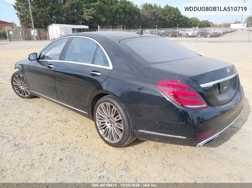 2020 Mercedes-Benz S 560 4Matic VIN: WDDUG8GB1LA510719 Lot: 40709415