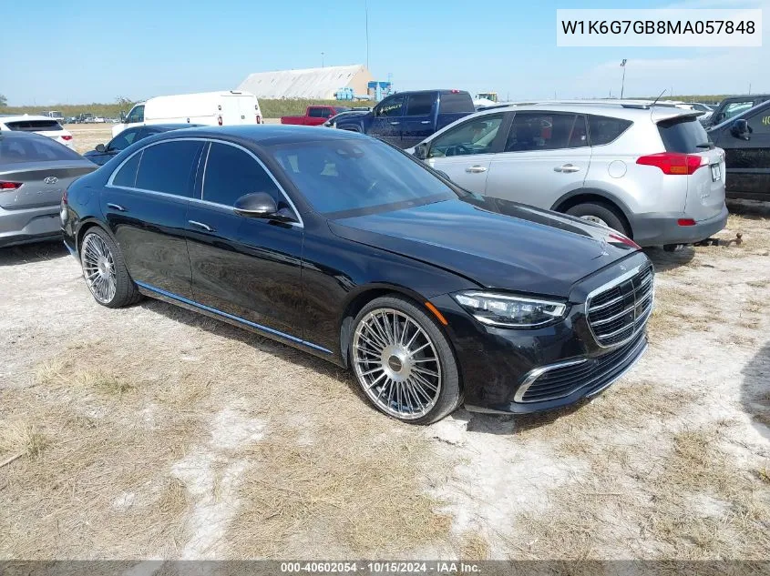 2021 Mercedes-Benz S 580 4Matic VIN: W1K6G7GB8MA057848 Lot: 40602054