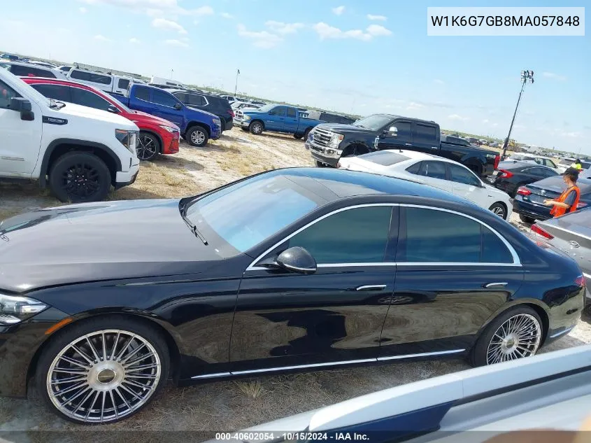 2021 Mercedes-Benz S 580 4Matic VIN: W1K6G7GB8MA057848 Lot: 40602054