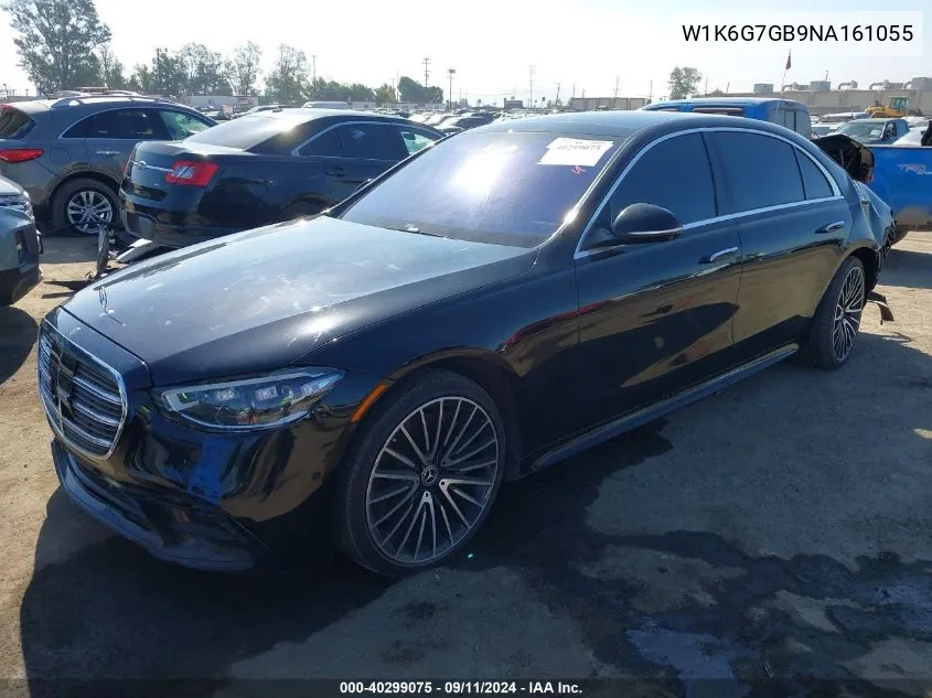 2022 Mercedes-Benz S 580 4Matic VIN: W1K6G7GB9NA161055 Lot: 40299075