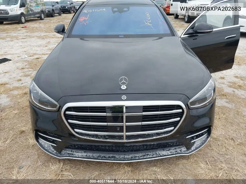 2023 Mercedes-Benz S 580 4Matic VIN: W1K6G7GBXPA202683 Lot: 40511644