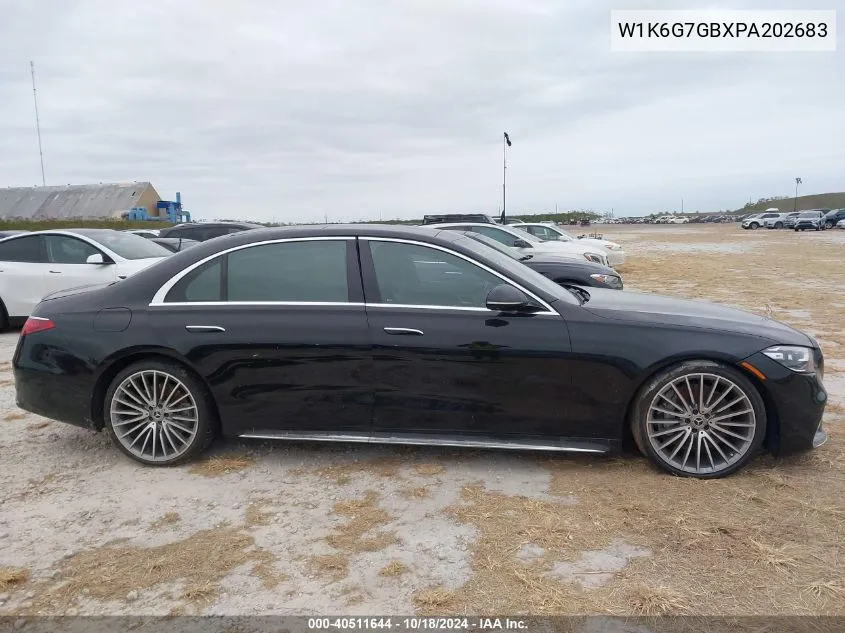 2023 Mercedes-Benz S 580 4Matic VIN: W1K6G7GBXPA202683 Lot: 40511644