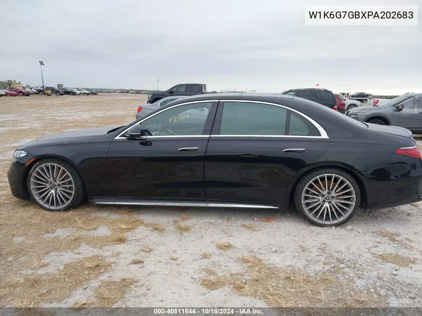 2023 Mercedes-Benz S 580 4Matic VIN: W1K6G7GBXPA202683 Lot: 40511644