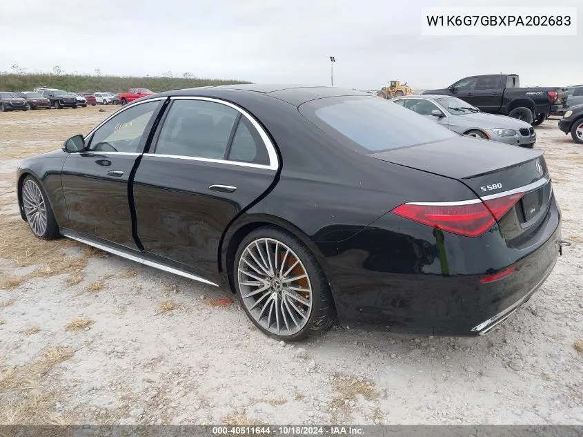 2023 Mercedes-Benz S 580 4Matic VIN: W1K6G7GBXPA202683 Lot: 40511644