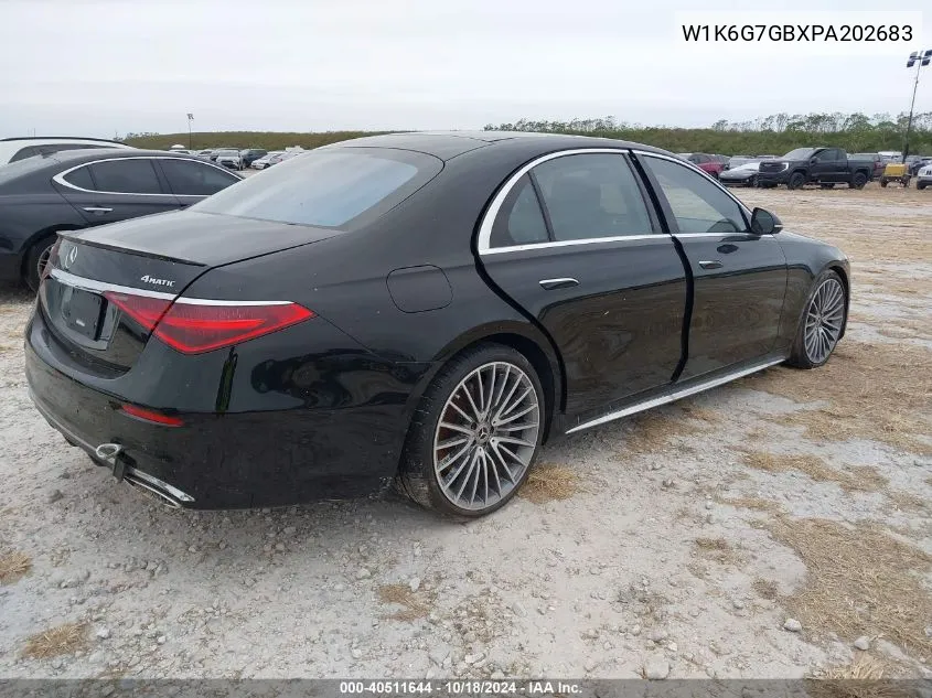 2023 Mercedes-Benz S 580 4Matic VIN: W1K6G7GBXPA202683 Lot: 40511644