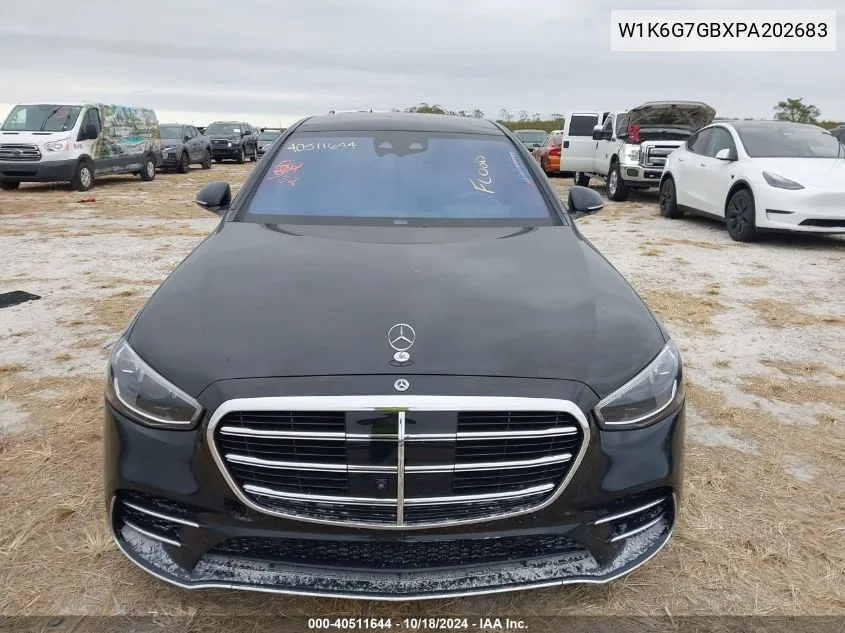 2023 Mercedes-Benz S 580 4Matic VIN: W1K6G7GBXPA202683 Lot: 40511644