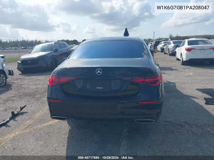 2023 Mercedes-Benz S 580 4Matic VIN: W1K6G7GB1PA208047 Lot: 40717680