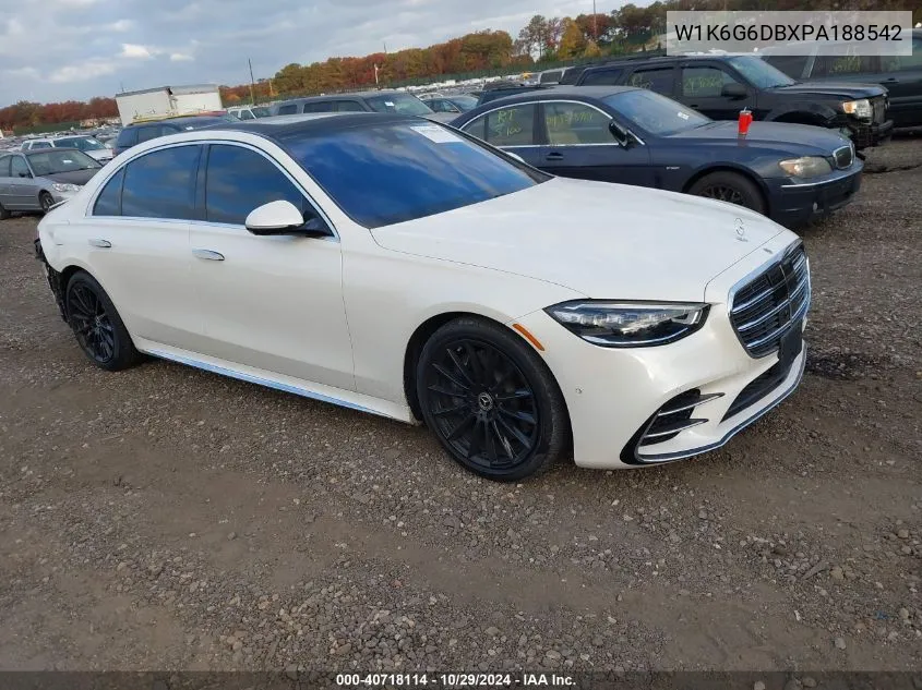 2023 Mercedes-Benz S 500 4Matic VIN: W1K6G6DBXPA188542 Lot: 40718114