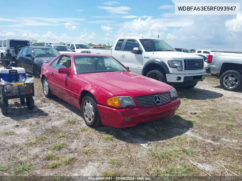 1994 Mercedes-Benz Sl 320 VIN: WDBFA63E5RF093947 Lot: 40491041