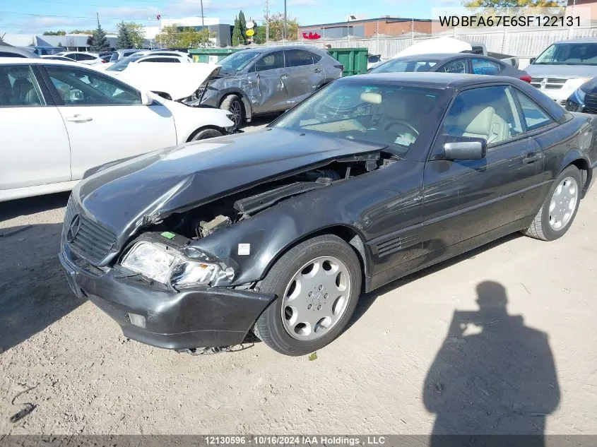 1995 Mercedes-Benz Sl 500 VIN: WDBFA67E6SF122131 Lot: 12130596