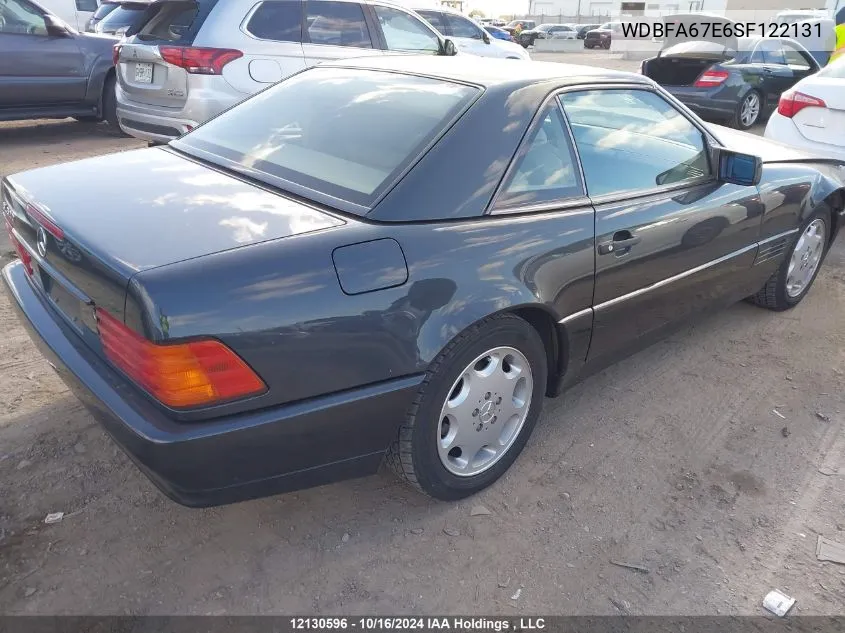 1995 Mercedes-Benz Sl 500 VIN: WDBFA67E6SF122131 Lot: 12130596