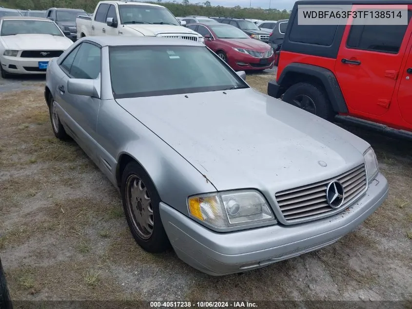 1996 Mercedes-Benz Sl 320 VIN: WDBFA63F3TF138514 Lot: 40517238