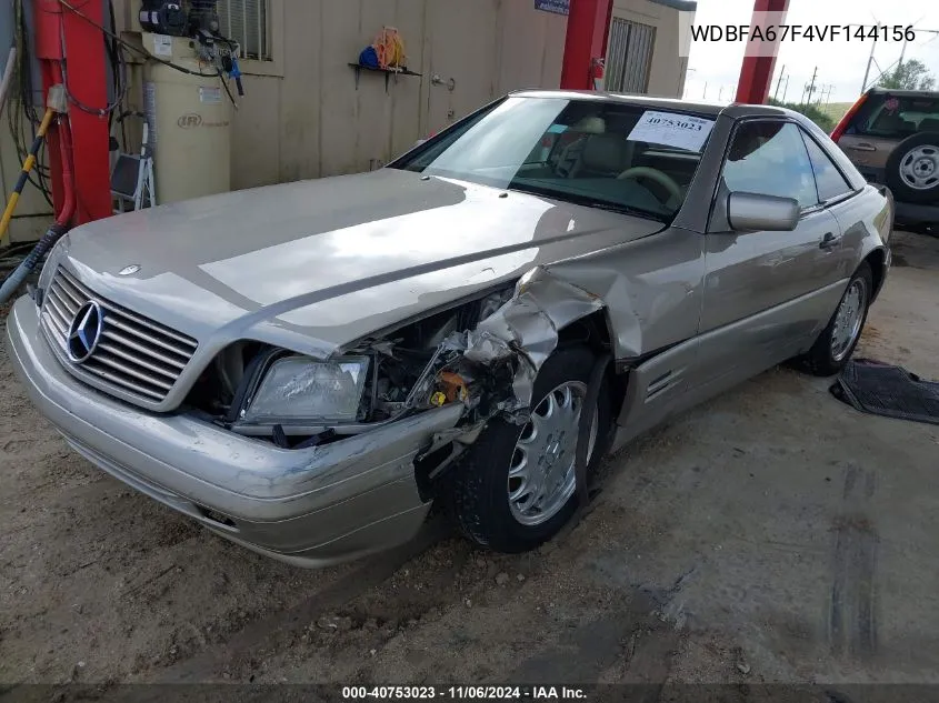 1997 Mercedes-Benz Sl 500 VIN: WDBFA67F4VF144156 Lot: 40753023