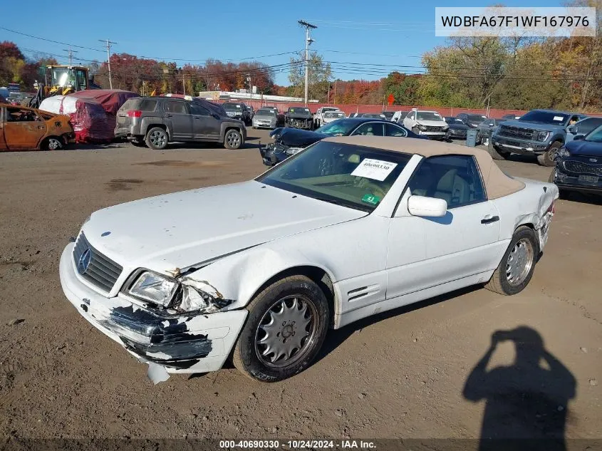 1998 Mercedes-Benz Sl 500 VIN: WDBFA67F1WF167976 Lot: 40690330