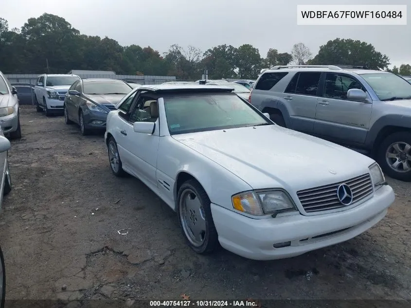 1998 Mercedes-Benz Sl 500 VIN: WDBFA67F0WF160484 Lot: 40754127