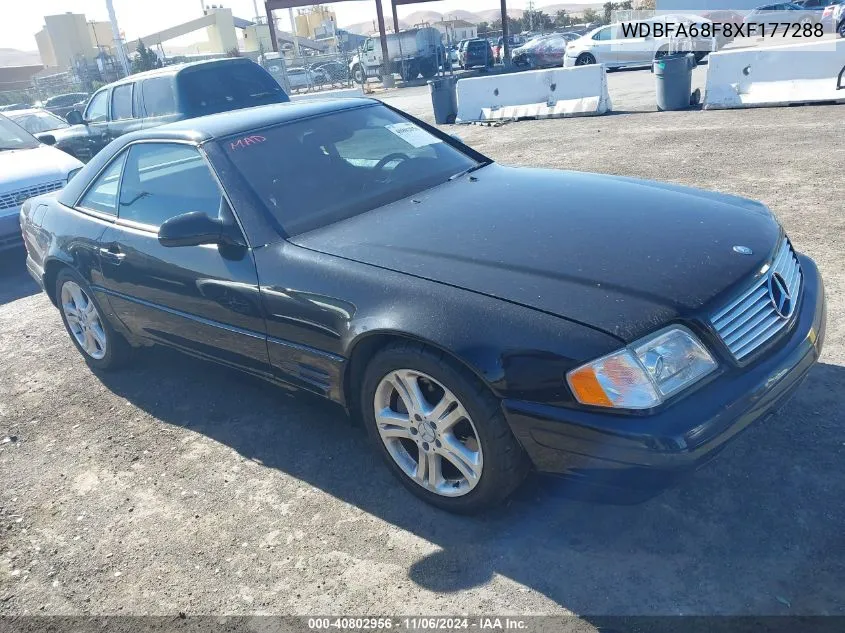 1999 Mercedes-Benz Sl 500 VIN: WDBFA68F8XF177288 Lot: 40802956