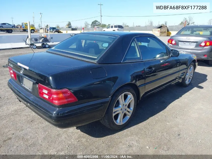 1999 Mercedes-Benz Sl 500 VIN: WDBFA68F8XF177288 Lot: 40802956