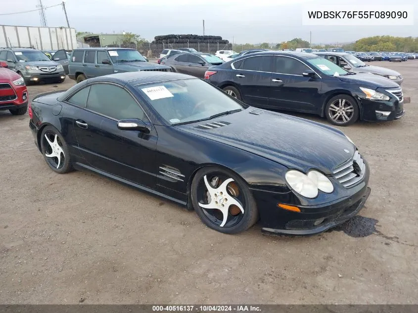 2005 Mercedes-Benz Sl 600 VIN: WDBSK76F55F089090 Lot: 40516137