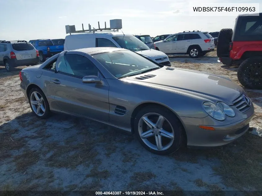 2006 Mercedes-Benz Sl 500 VIN: WDBSK75F46F109963 Lot: 40643307