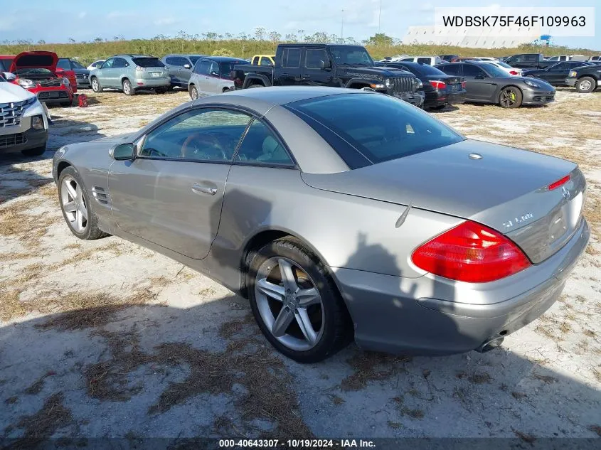 2006 Mercedes-Benz Sl 500 VIN: WDBSK75F46F109963 Lot: 40643307