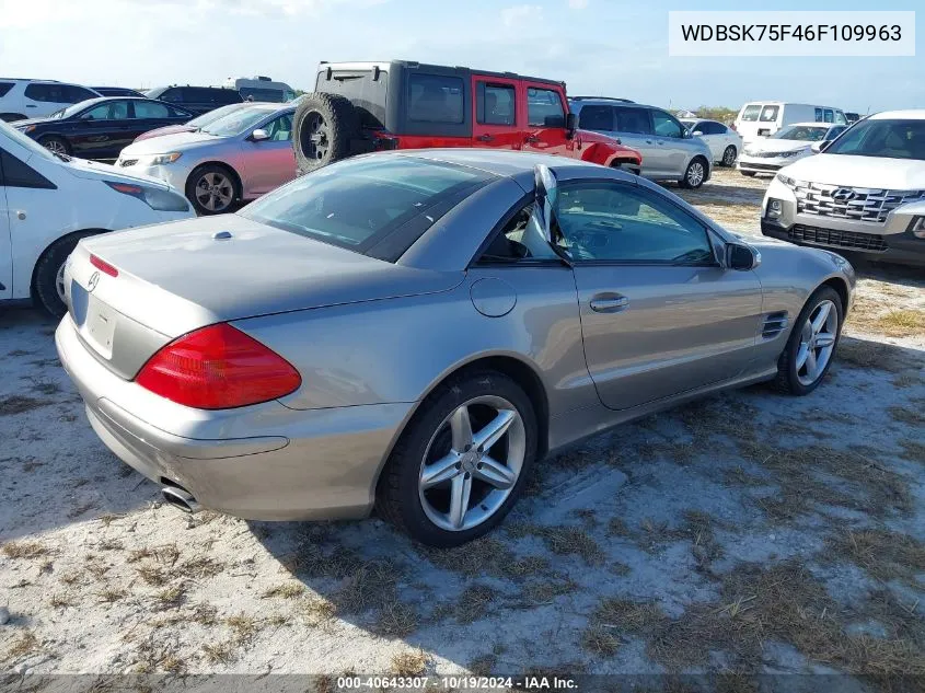 2006 Mercedes-Benz Sl 500 VIN: WDBSK75F46F109963 Lot: 40643307