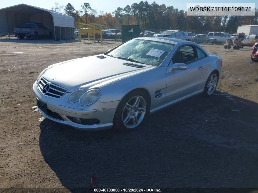 2006 Mercedes-Benz Sl 500 VIN: WDBSK75F16F109676 Lot: 40703050