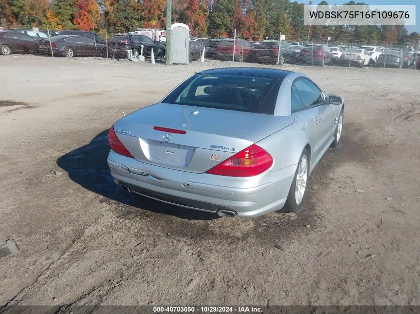 2006 Mercedes-Benz Sl 500 VIN: WDBSK75F16F109676 Lot: 40703050