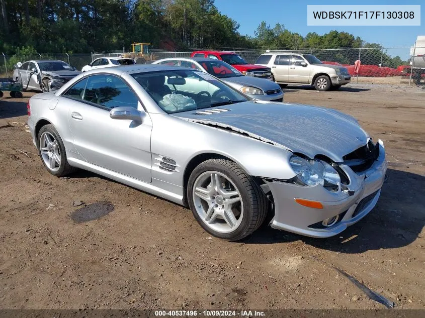 2007 Mercedes-Benz Sl 550 VIN: WDBSK71F17F130308 Lot: 40537496