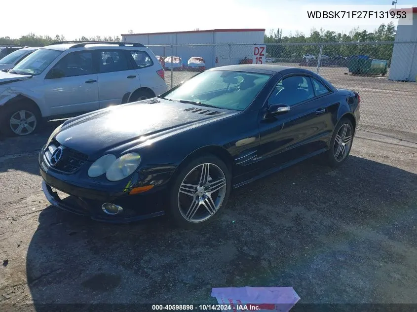 2007 Mercedes-Benz Sl 550 5.5L V8 VIN: WDBSK71F27F131953 Lot: 40598898