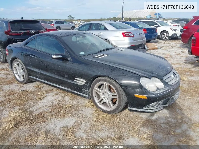 2008 Mercedes-Benz Sl 550 VIN: WDBSK71F78F136048 Lot: 40580417