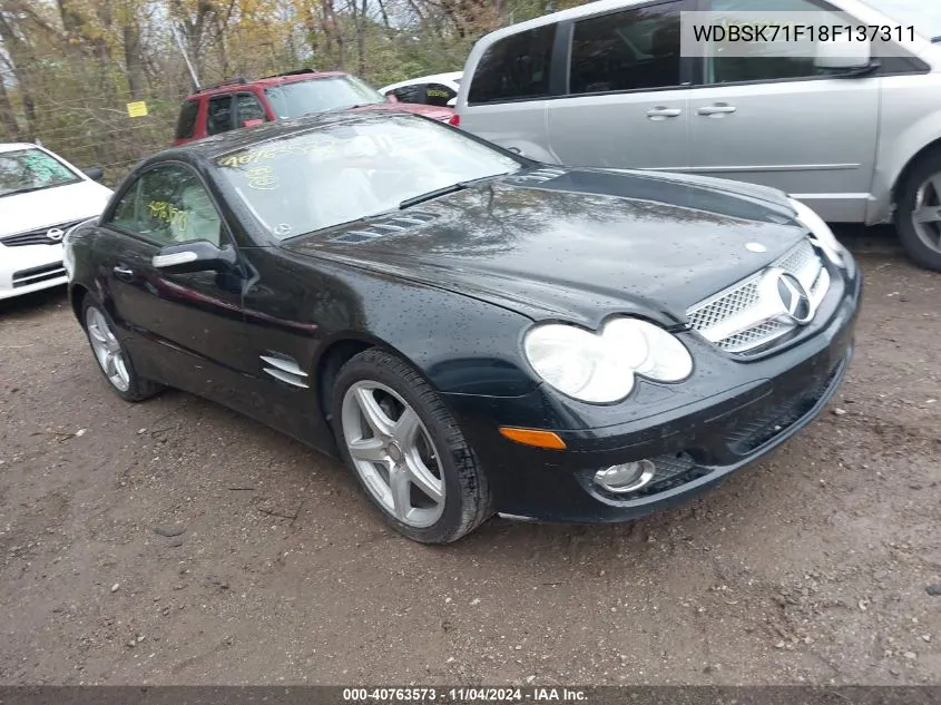 2008 Mercedes-Benz Sl VIN: WDBSK71F18F137311 Lot: 40763573