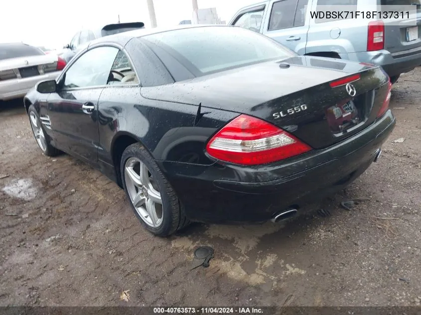 2008 Mercedes-Benz Sl VIN: WDBSK71F18F137311 Lot: 40763573