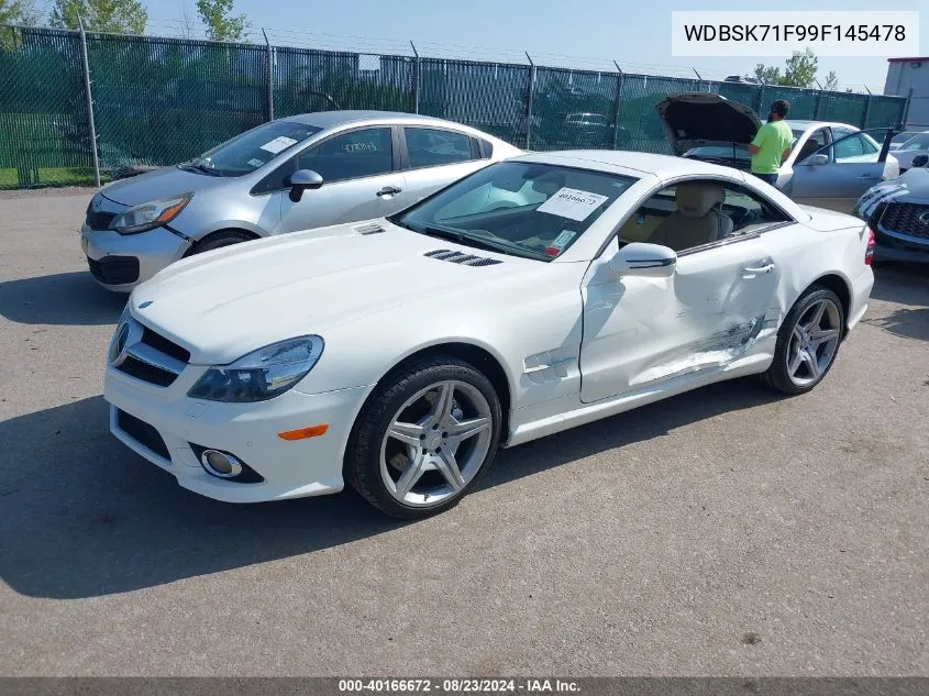 2009 Mercedes-Benz Sl 550 VIN: WDBSK71F99F145478 Lot: 40166672