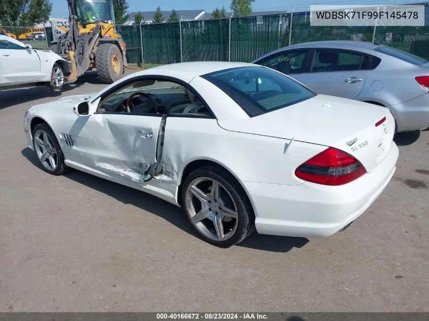 2009 Mercedes-Benz Sl 550 VIN: WDBSK71F99F145478 Lot: 40166672