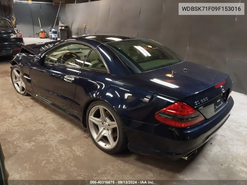 2009 Mercedes-Benz Sl 550 VIN: WDBSK71F09F153016 Lot: 40316675