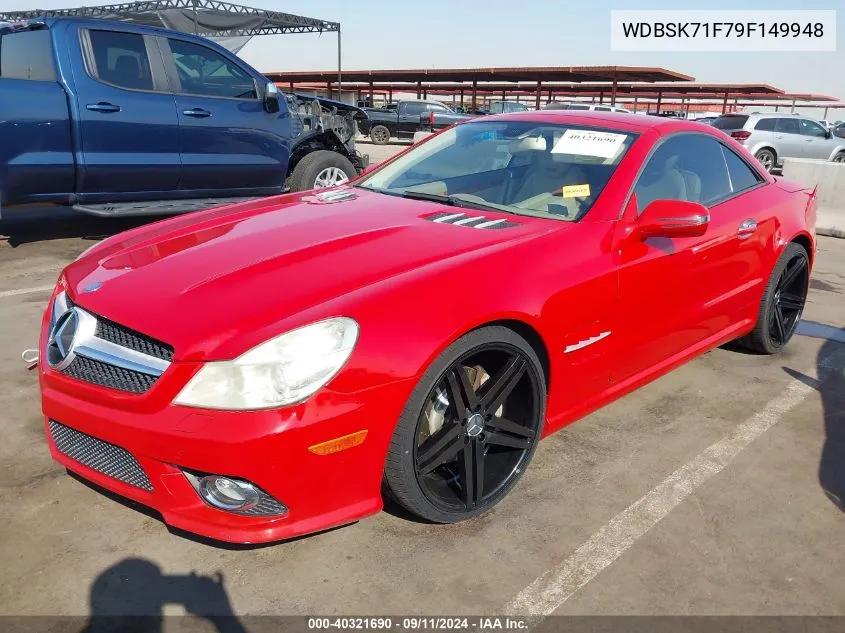 2009 Mercedes-Benz Sl 550 VIN: WDBSK71F79F149948 Lot: 40321690