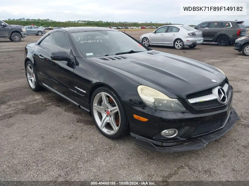 2009 Mercedes-Benz Sl 550 VIN: WDBSK71F89F149182 Lot: 40480155