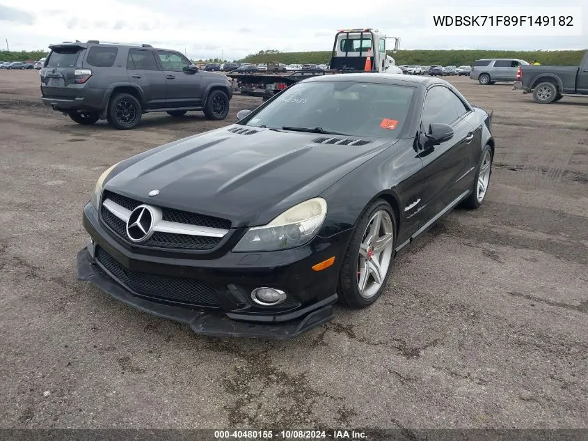 2009 Mercedes-Benz Sl 550 VIN: WDBSK71F89F149182 Lot: 40480155