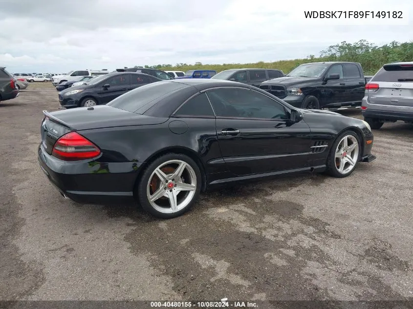 2009 Mercedes-Benz Sl 550 VIN: WDBSK71F89F149182 Lot: 40480155