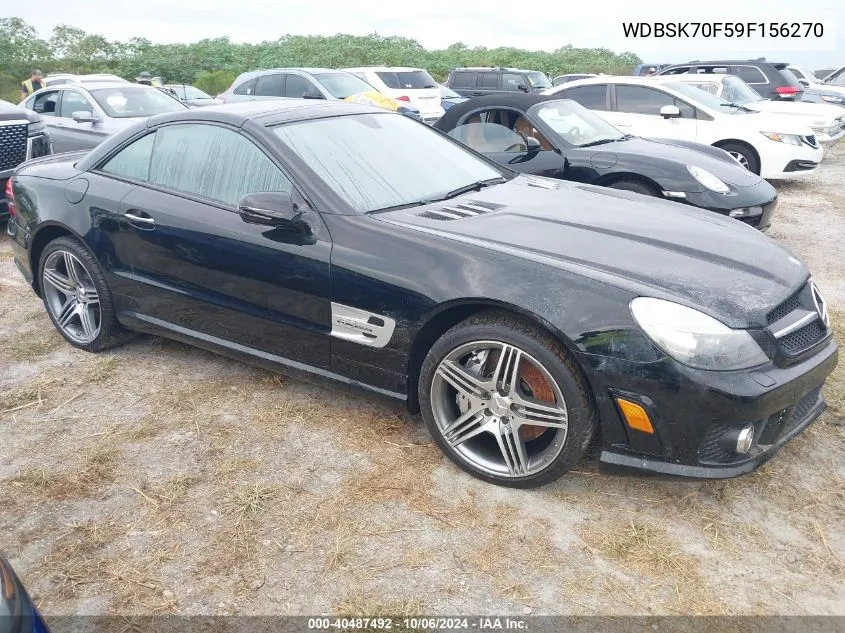 2009 Mercedes-Benz Sl 63 Amg VIN: WDBSK70F59F156270 Lot: 40487492