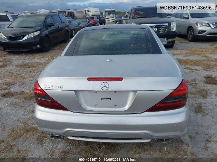 2009 Mercedes-Benz Sl 550 VIN: WDBSK71F99F143696 Lot: 40515710