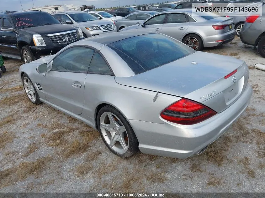 2009 Mercedes-Benz Sl 550 VIN: WDBSK71F99F143696 Lot: 40515710