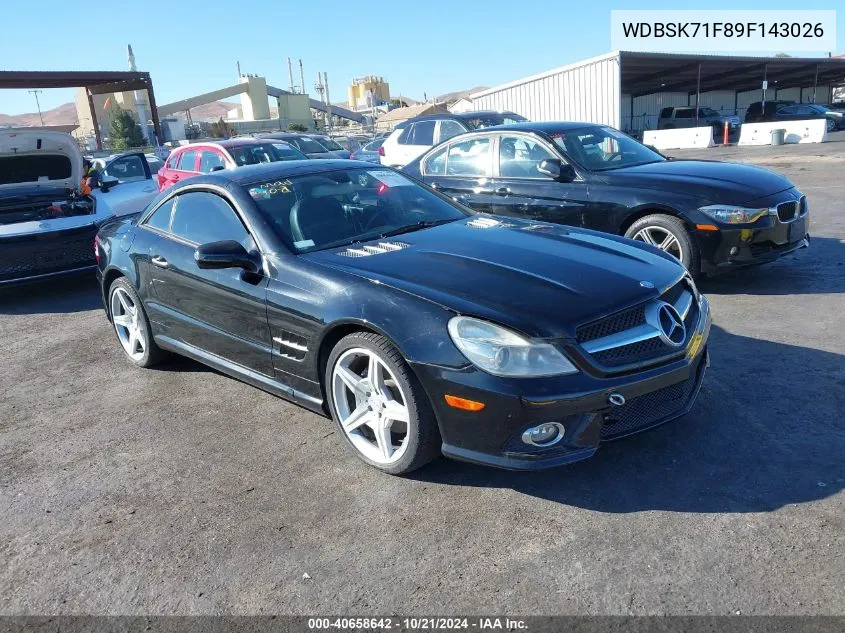 2009 Mercedes-Benz Sl 550 VIN: WDBSK71F89F143026 Lot: 40658642