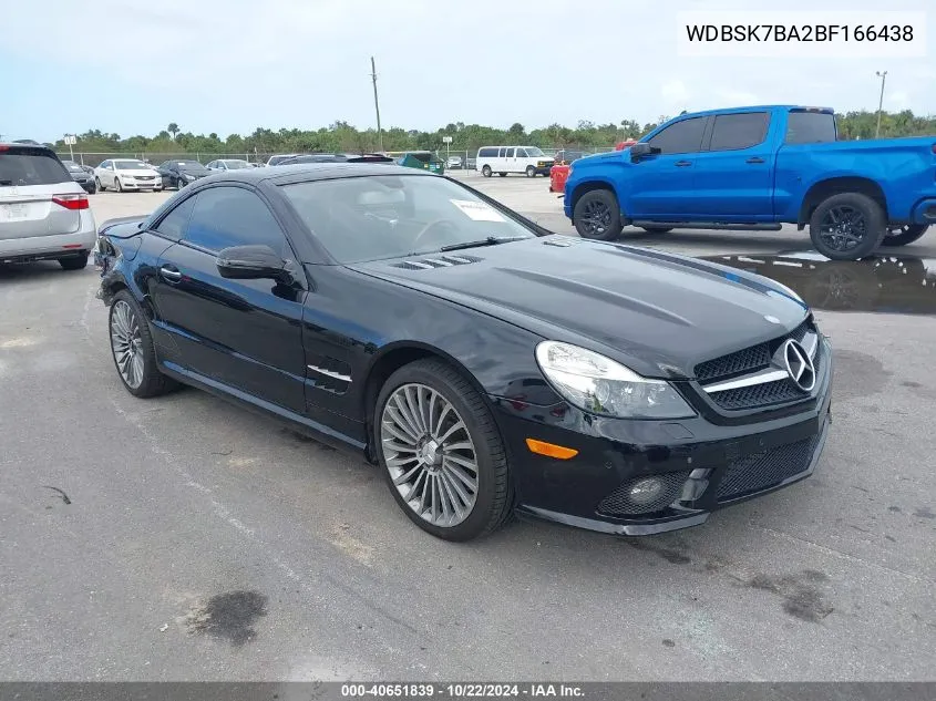 2011 Mercedes-Benz Sl 550 VIN: WDBSK7BA2BF166438 Lot: 40651839